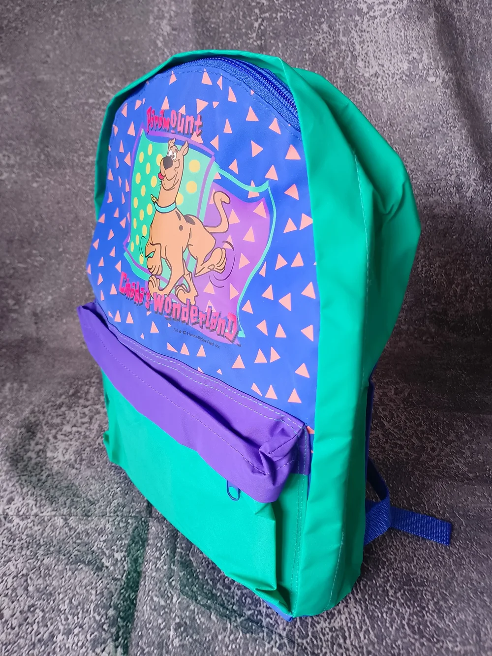 Vintage 90s Paramount Canada's Wonderland Scooby-Doo Graphic Kids Backpack - Picture 9 of 10
